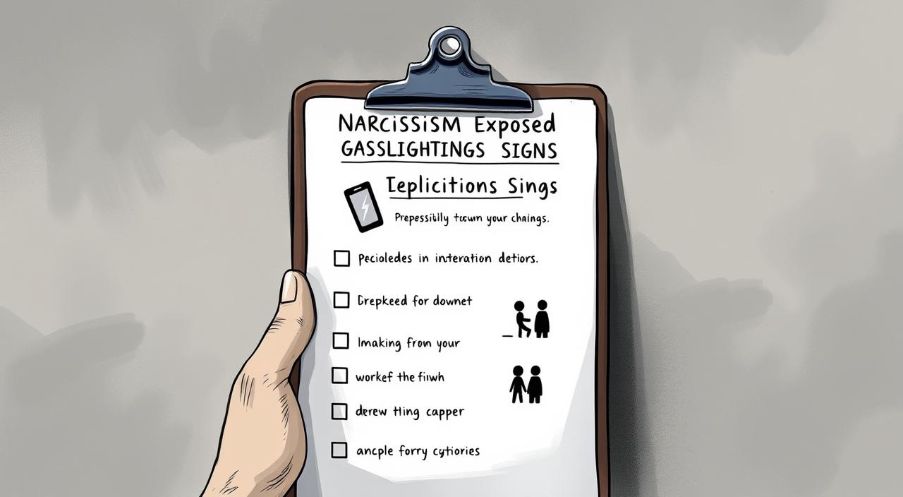 Narcissist gaslighting checklist