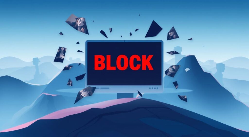 blocking narcissist on social media