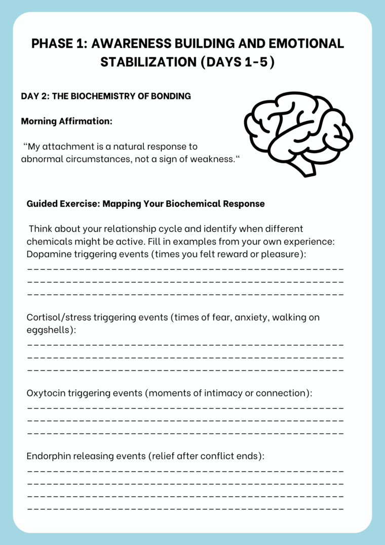 30 Day Trauma Bond Recovery Workbook - Image 10