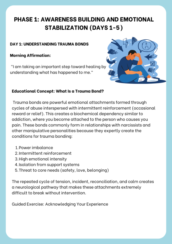 30-Day Trauma Bond Recovery Workbook - Image 6