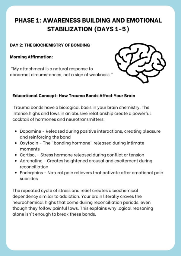 30-Day Trauma Bond Recovery Workbook - Image 9