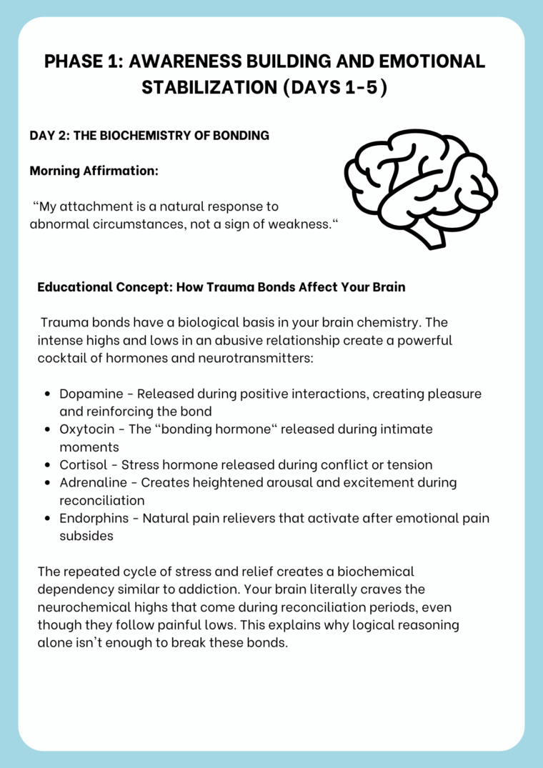 30 Day Trauma Bond Recovery Workbook - Image 9