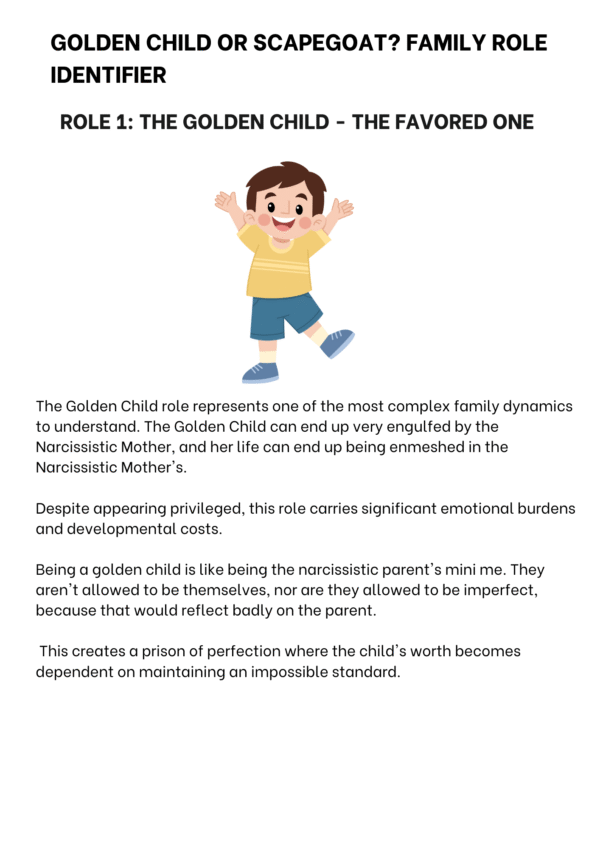 GOLDEN CHILD OR SCAPEGOAT? FAMILY ROLE IDENTIFIER Checklist - Image 4