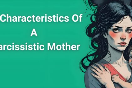 25 characteristics of a narcissistic mother - Illustration of mother and child showing complex emotional dynamics and control