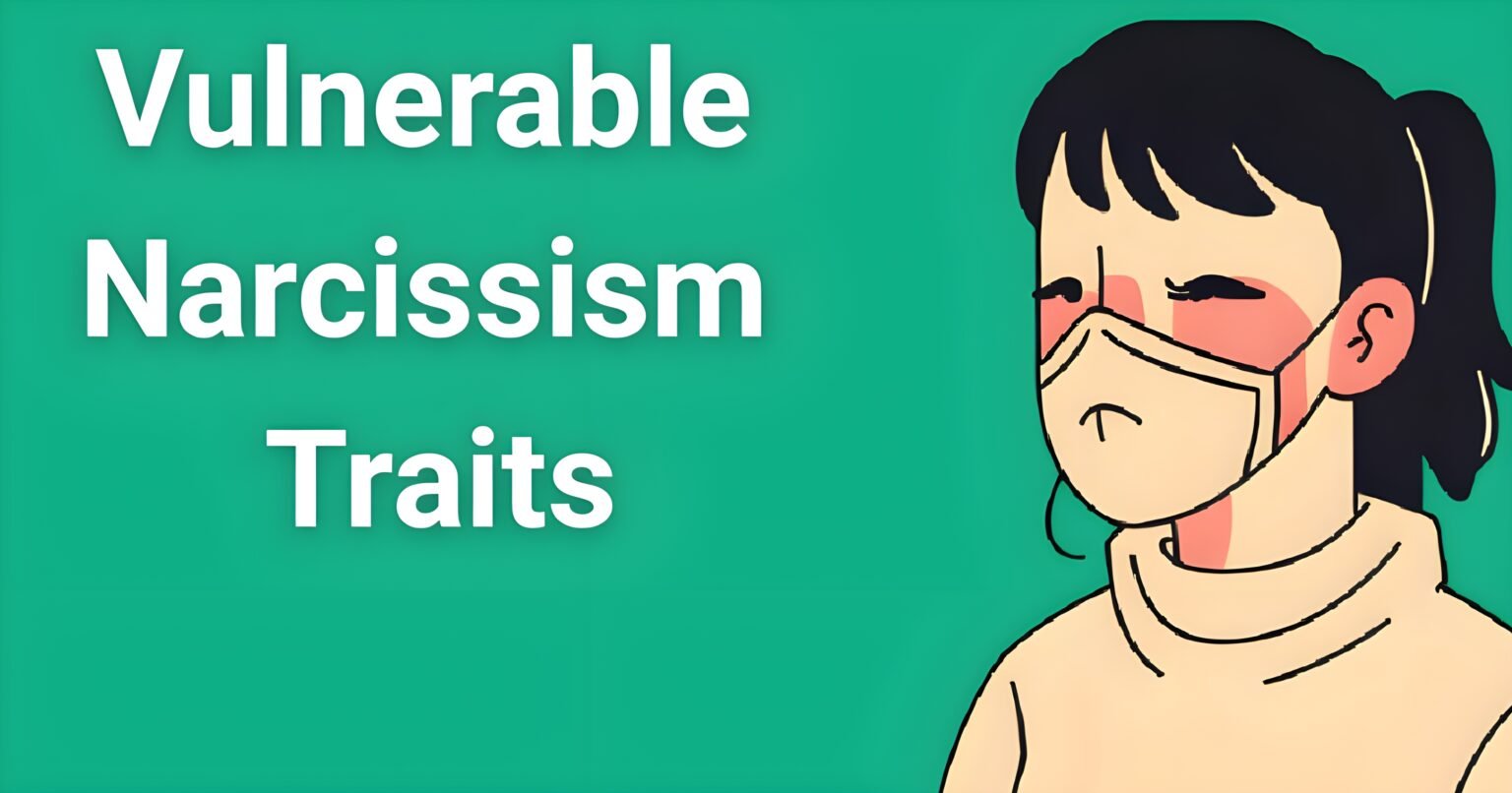 Person wearing a mask showing vulnerable narcissism traits of hidden manipulation and emotional instability