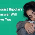 Are narcissists bipolar featured image showing distressed woman in gray hoodie with text the answer will save you on green background