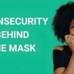 Are narcissist insecure featured image showing woman displaying insecurity with text the insecurity behind the mask