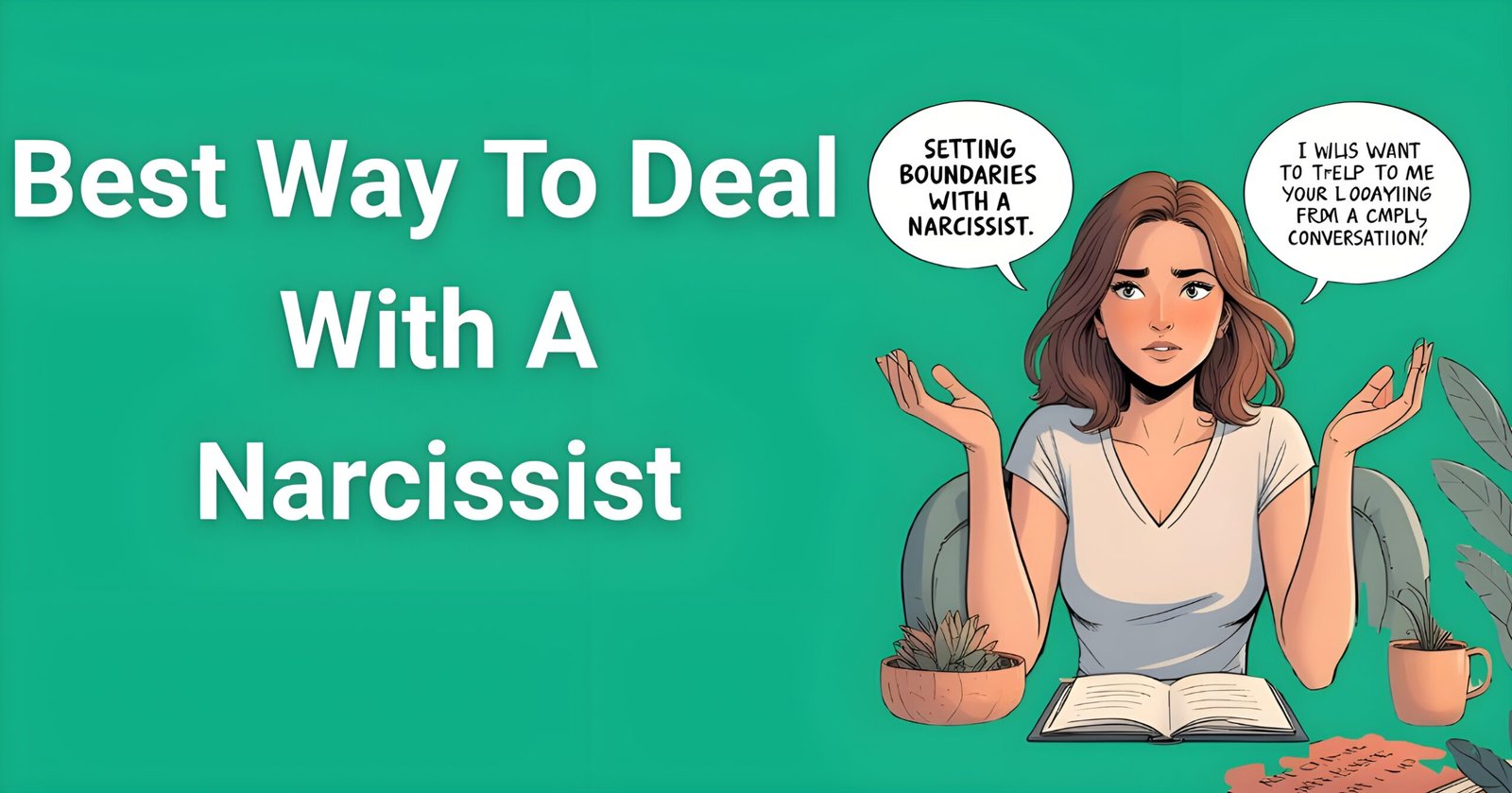 Best way to deal with a narcissist - Woman learning boundary setting strategies and communication techniques