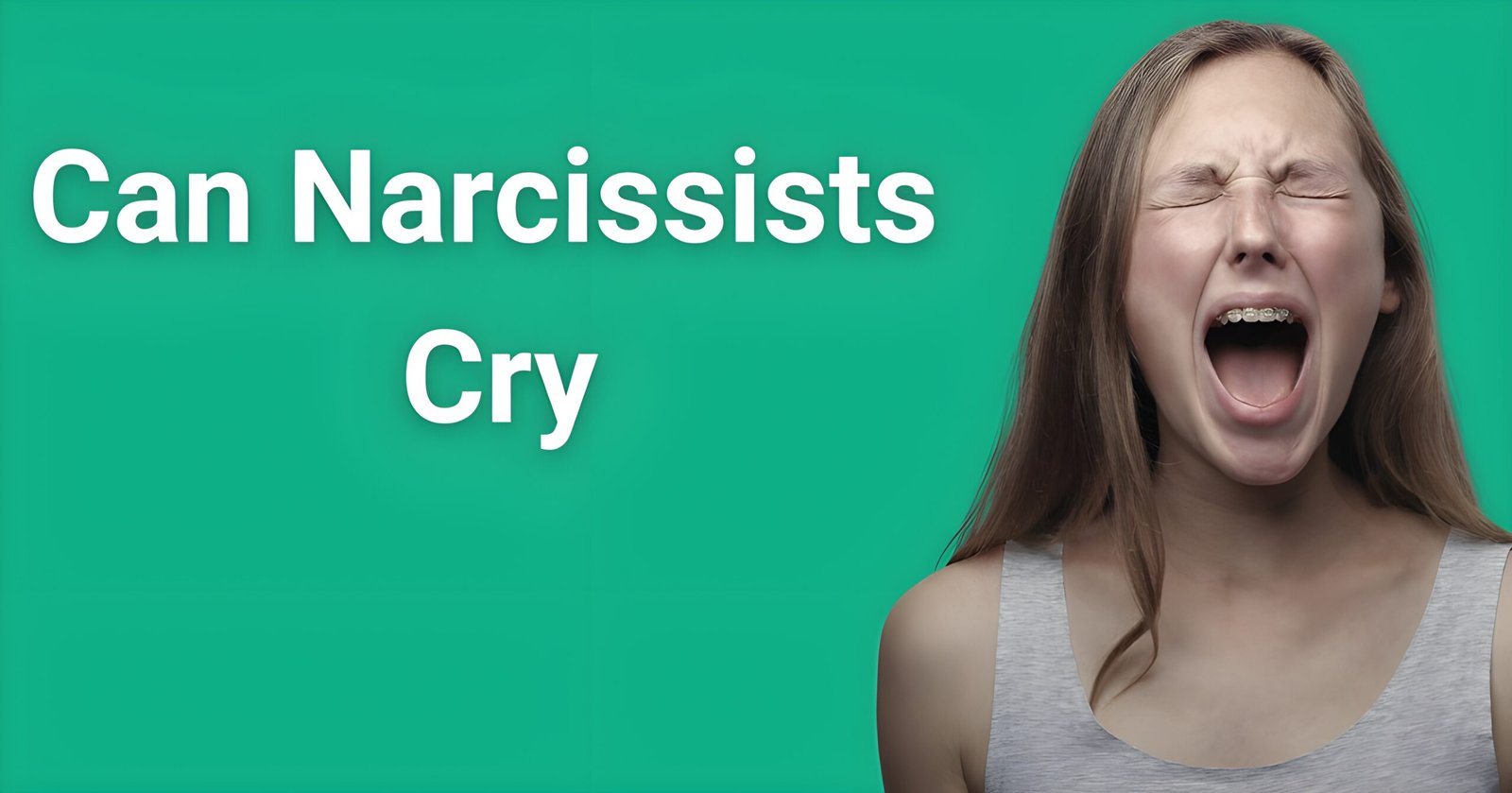 Can narcissists cry - Woman displaying emotional tears demonstrating how to spot fake vs real tears