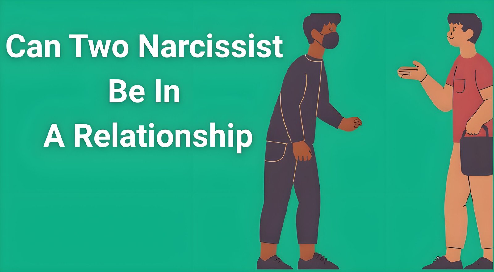 Two people facing away from each other representing narcissists in a relationship conflict