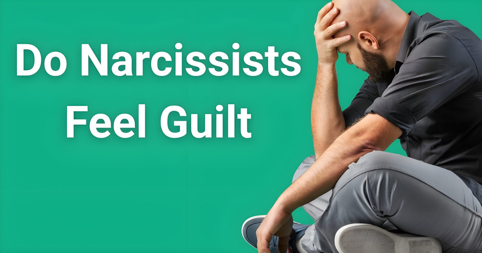 Do narcissists feel guilt - Man showing distress and shame rather than genuine remorse for harming others