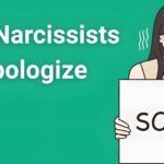 How narcissists apologize - Person holding sorry sign showing hollow apology and emotional manipulation tactics