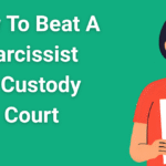 Parent reviewing legal documents and evidence to prepare for custody battle against narcissistic ex-partner