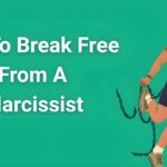 Person breaking free from chains representing how to break free from a narcissist and reclaim personal freedom