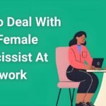 Professional woman setting boundaries with difficult female coworker in modern office setting