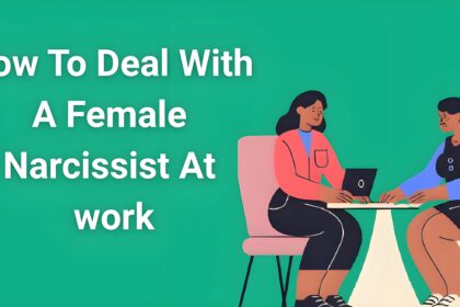 Professional woman setting boundaries with difficult female coworker in modern office setting