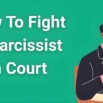 Person reviewing legal documents with lawyer to fight narcissist in court proceedings