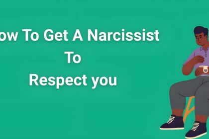 Person setting confident boundaries with narcissist - how to get narcissist to respect you strategies
