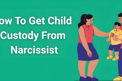 Parent protecting child during custody battle with narcissistic ex-partner in family court setting