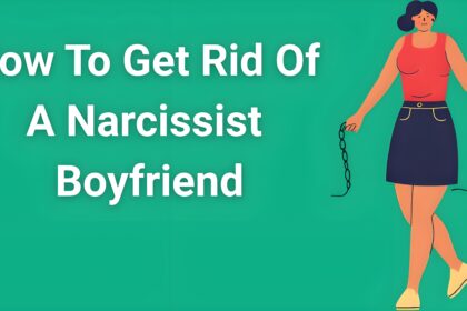Woman breaking free from chains representing liberation from narcissistic boyfriend abuse