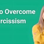 "How to overcome narcissism - Woman embracing herself showing self-acceptance and personal growth transformation