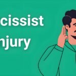 Person protecting themselves from narcissistic injury triggers - warning signs and safety strategies illustrated