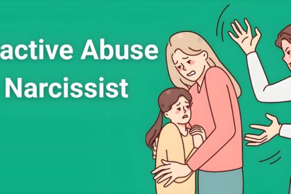 Reactive Abuse Narcissist - illustration showing person reacting emotionally while others appear distressed from manipulation tactics