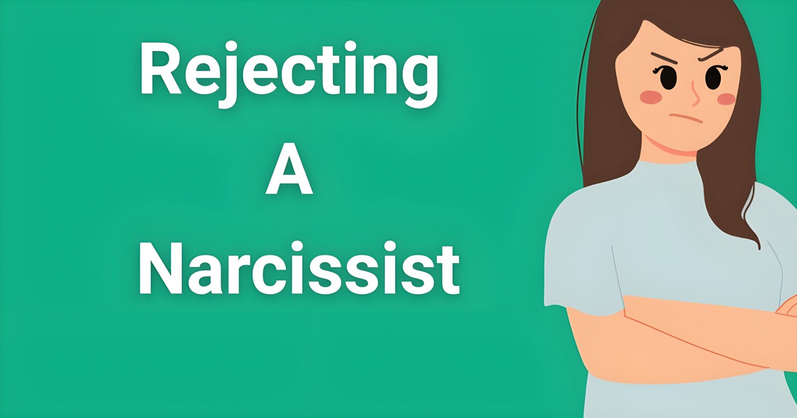 Rejecting a narcissist - Determined woman with crossed arms showing strength and boundary-setting for safety