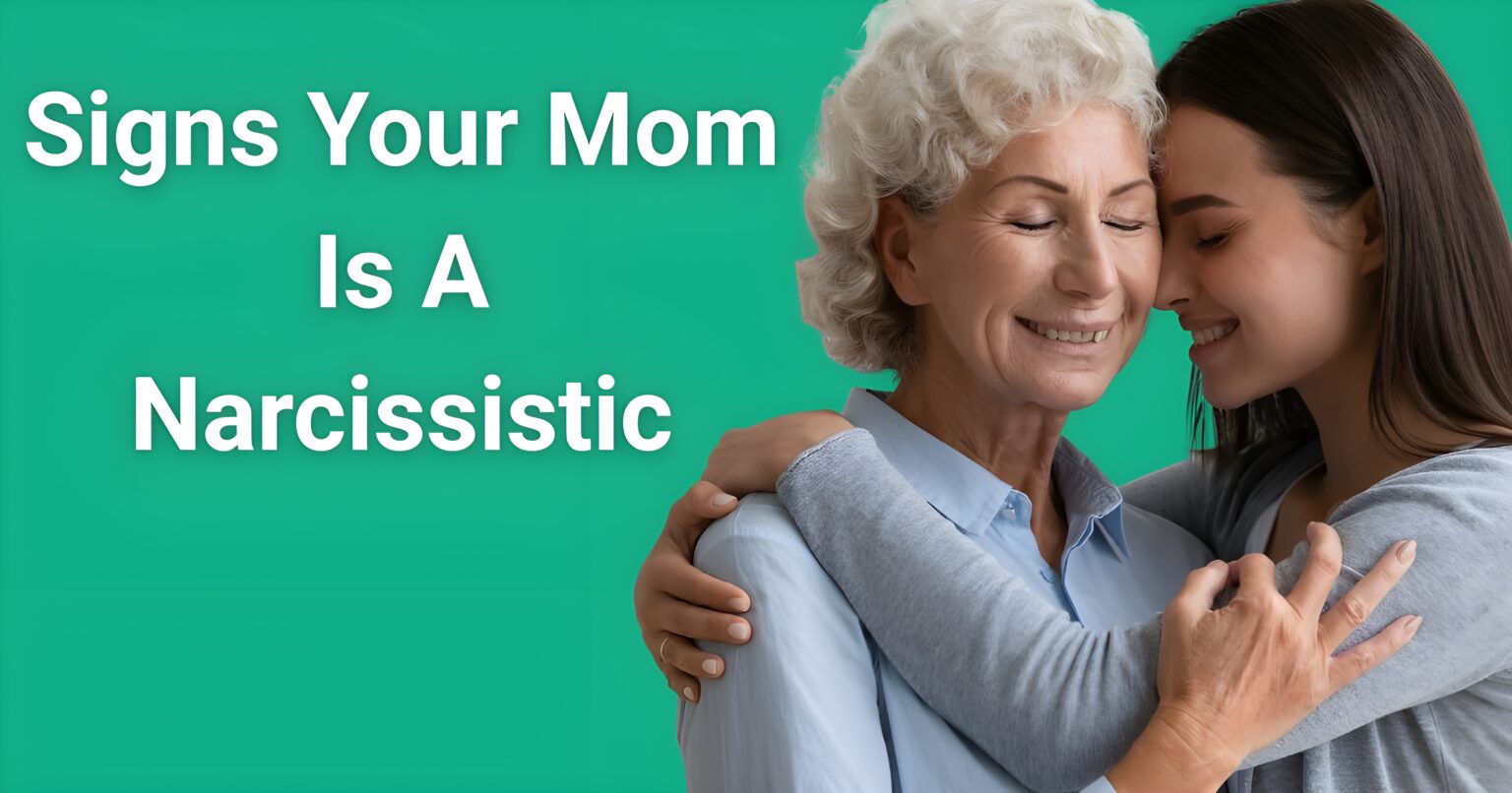 Signs your mom is a narcissist - Mother and daughter embracing showing contrast between public facade and private reality