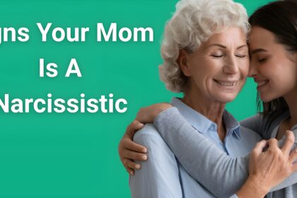 Signs your mom is a narcissist - Mother and daughter embracing showing contrast between public facade and private reality