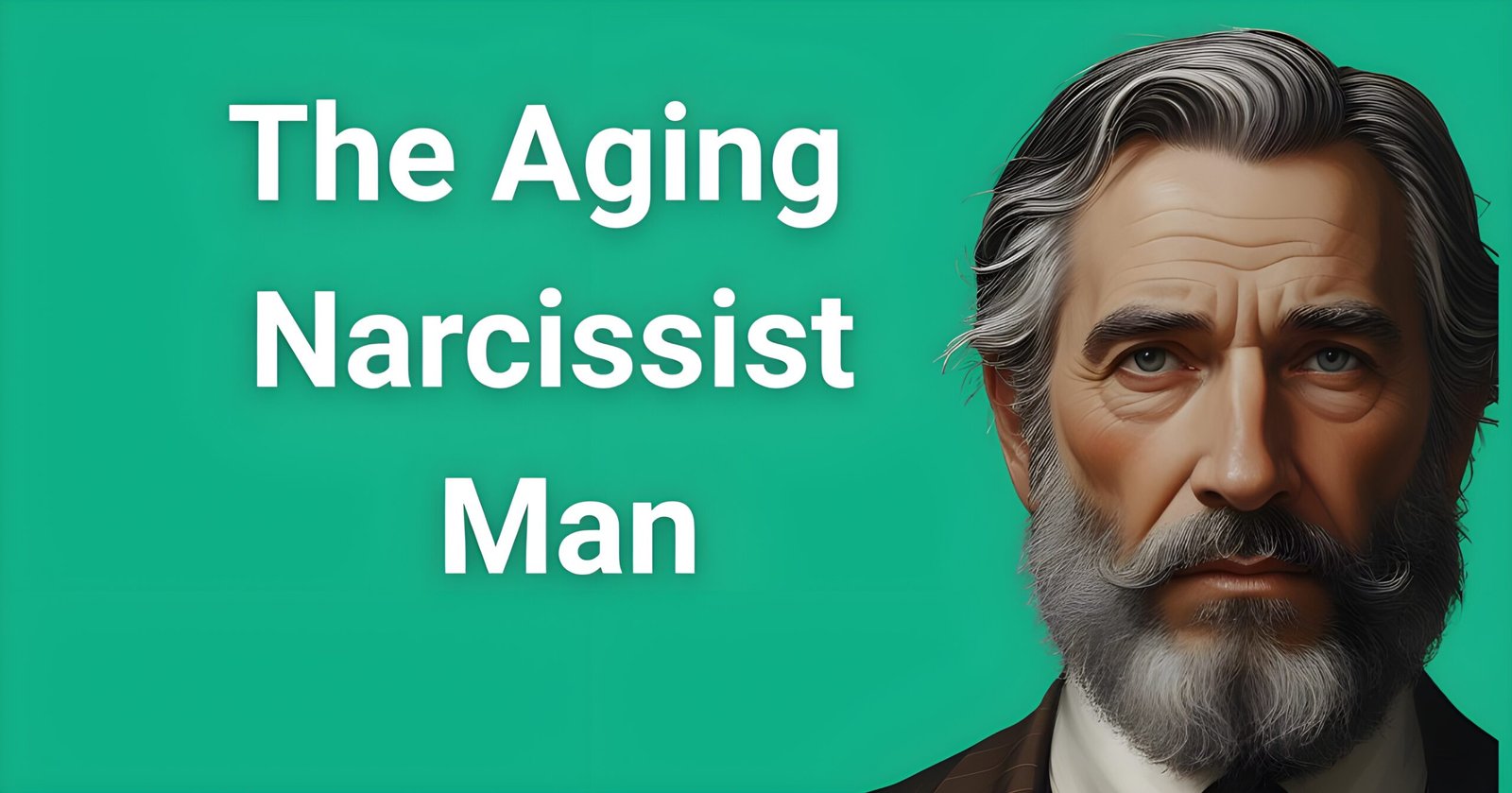 The aging narcissist man - Elderly man with gray beard showing manipulative expression representing 7 shocking behavioral changes