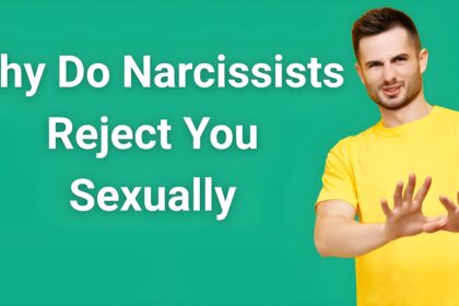 Why do narcissists reject you sexually - Man making dismissive rejecting gesture showing sexual control tactics