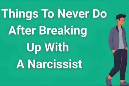 Person confidently walking away from toxic relationship, representing the 5 things to never do after breaking up with a narcissist for healthy recovery