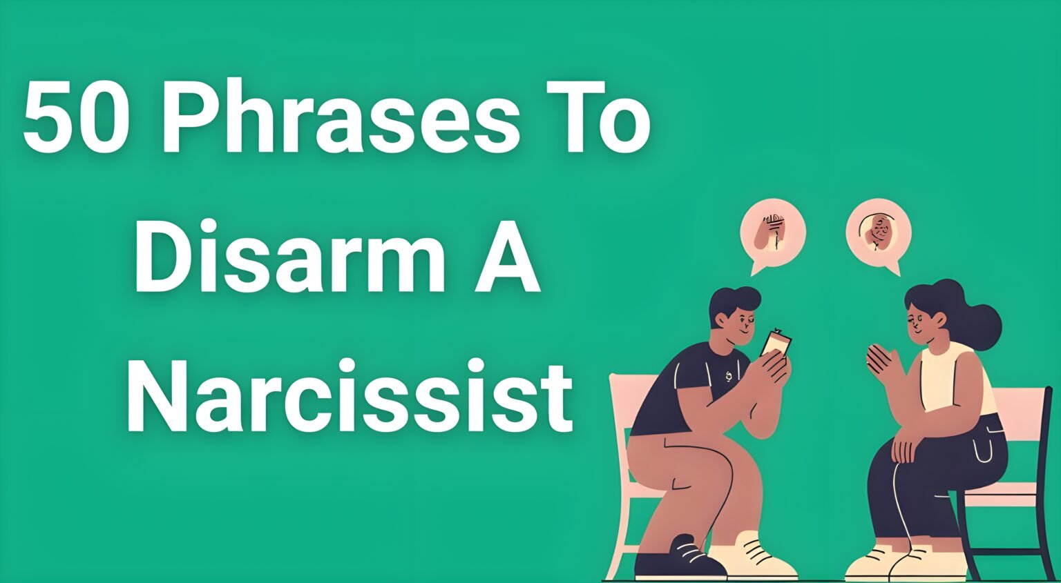 Person setting boundaries with narcissist using effective communication phrases