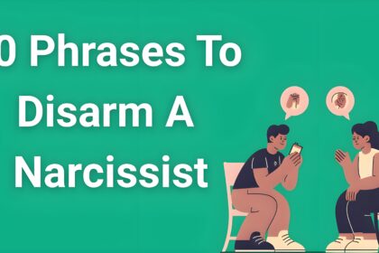 Person setting boundaries with narcissist using effective communication phrases