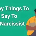 "Person confidently responding to narcissistic behavior with witty comeback"