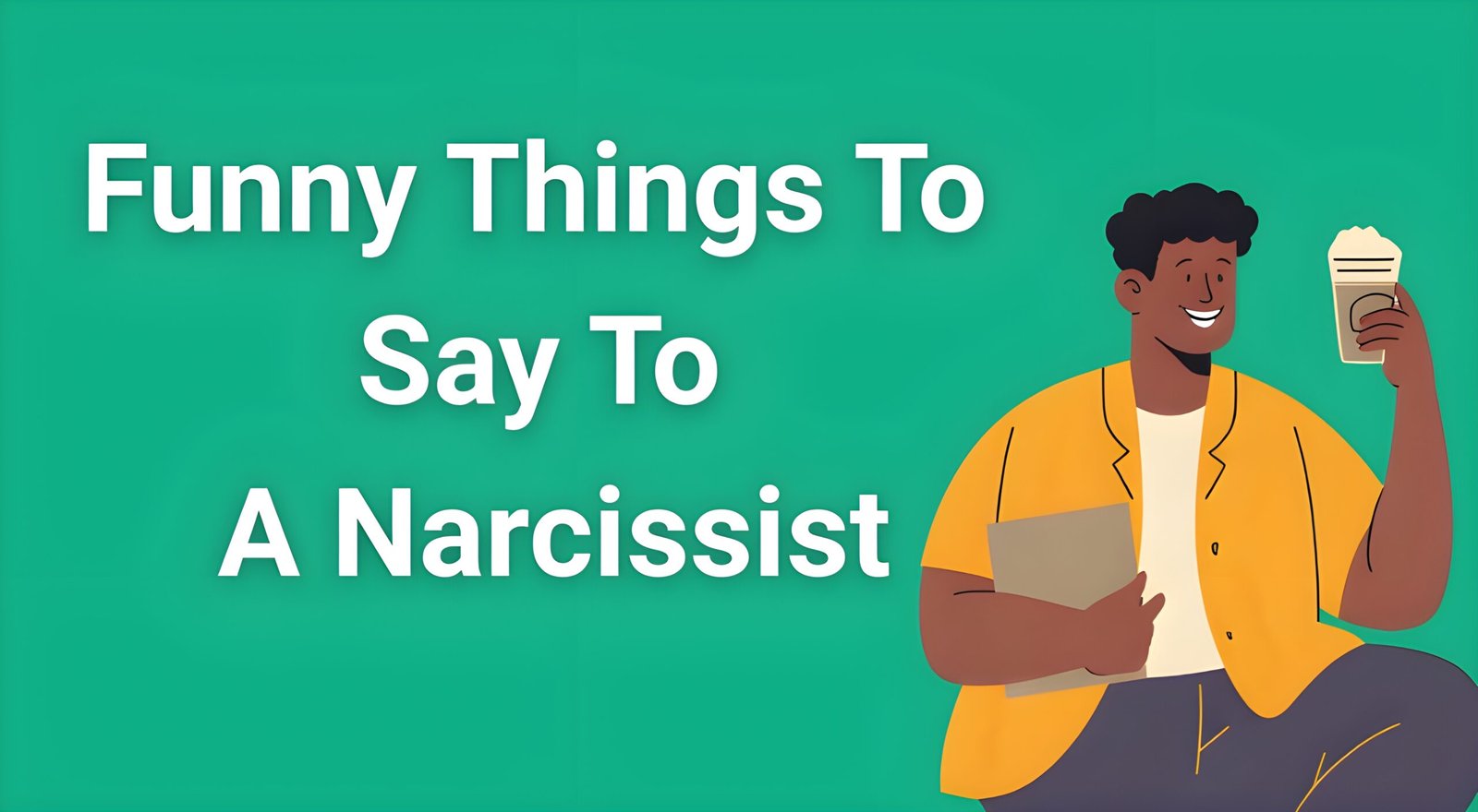 "Person confidently responding to narcissistic behavior with witty comeback"