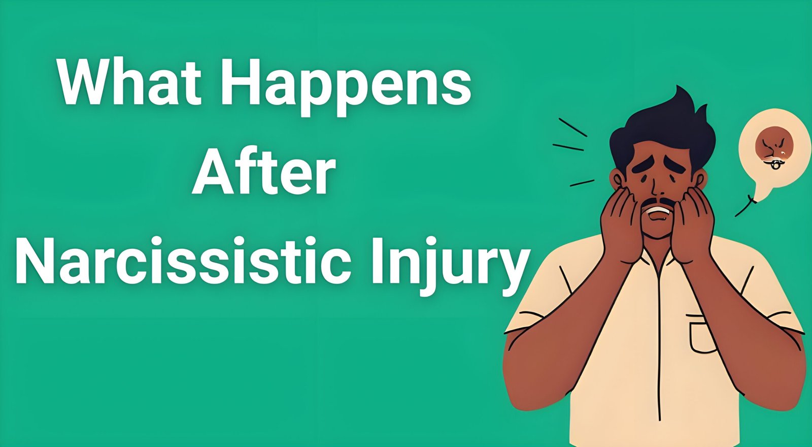 Person showing signs of narcissistic rage after experiencing injury to their ego, illustrating the dark cycle of aftermath behaviors