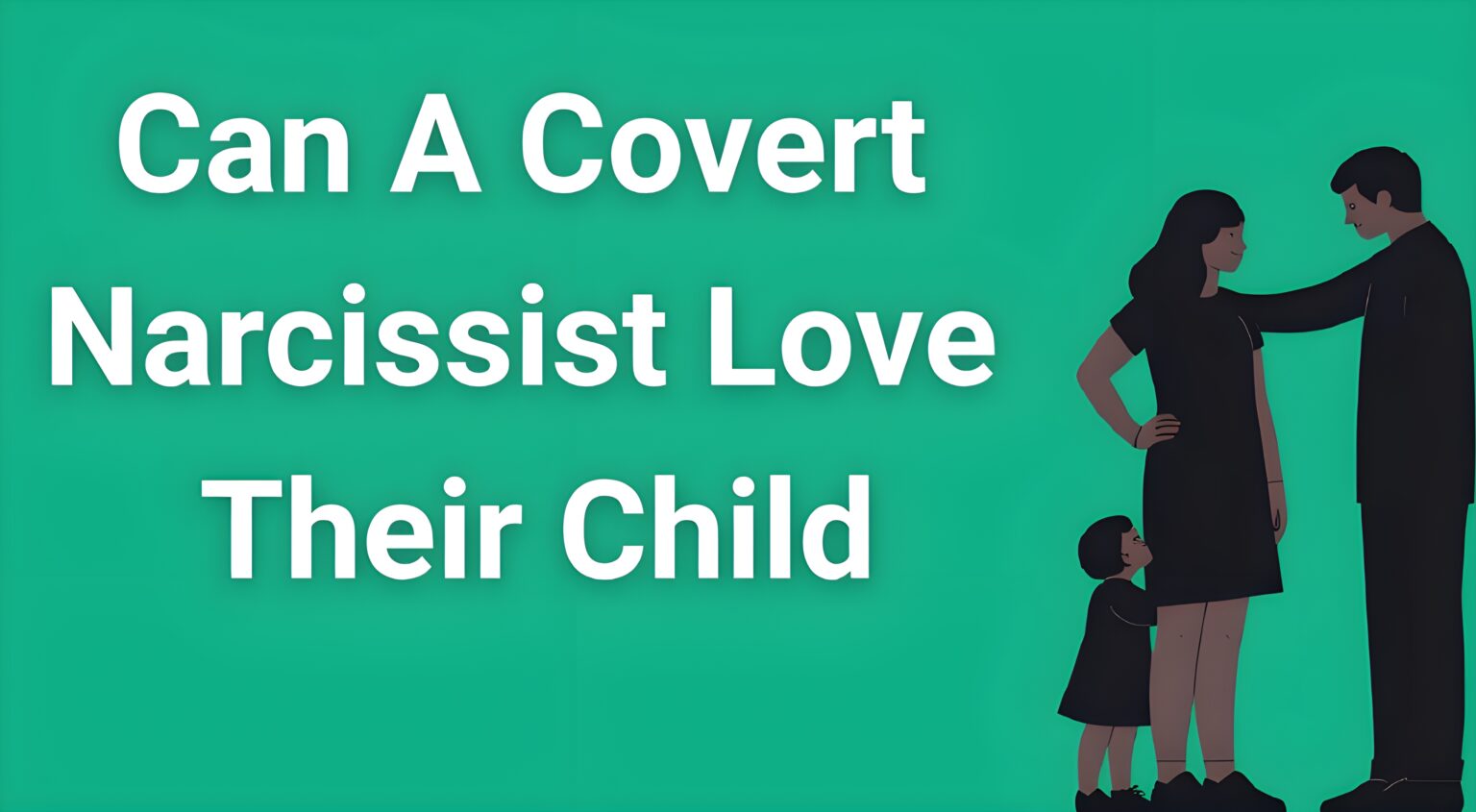 Parent and child silhouette representing the complex question of whether a covert narcissist can truly love their child