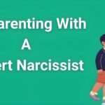 Parent protecting child from covert narcissist manipulation during co-parenting exchange