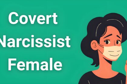 Woman with hidden manipulative expression illustrating covert narcissist female behaviors and psychological manipulation tactics