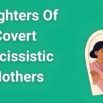 Sad woman looking in mirror representing daughters of covert narcissistic mothers struggling with identity and self-worth