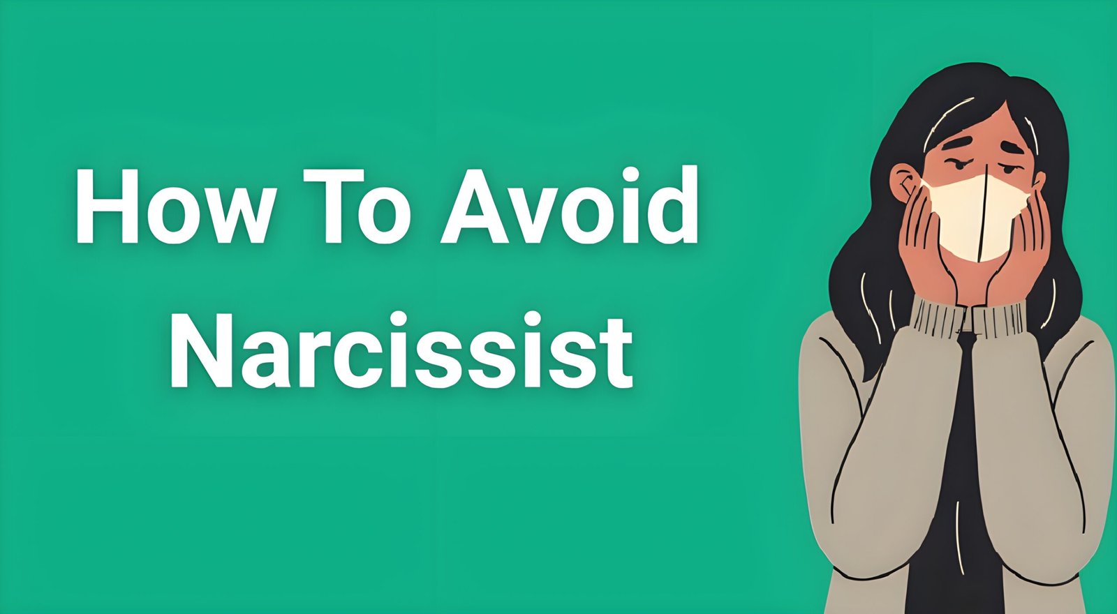 Person setting boundaries to avoid narcissist manipulation - warning signs and protection strategies guide