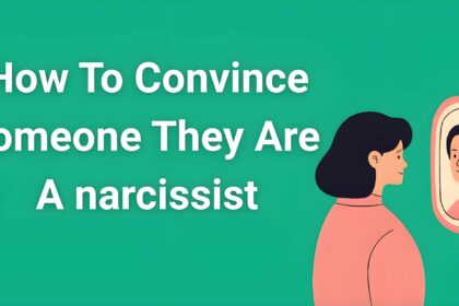 Person looking in mirror reflecting narcissistic self-awareness and the challenge of convincing someone they are a narcissist