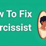 person looking in mirror with reflection showing different personality traits, representing narcissistic self-awareness and change