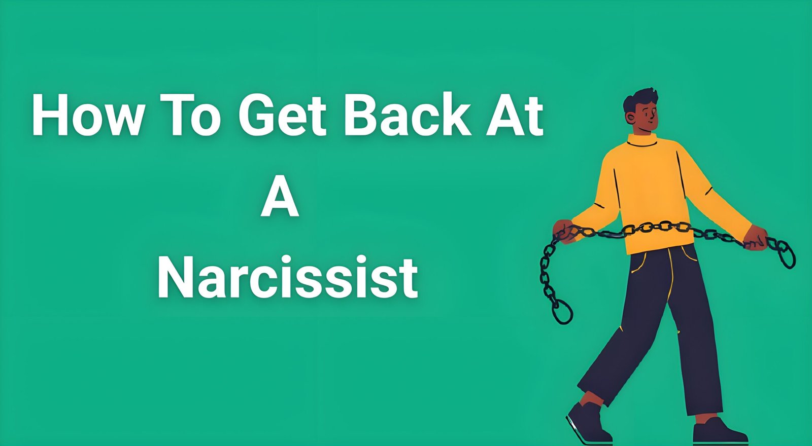 Person breaking free from chains representing liberation from narcissistic abuse