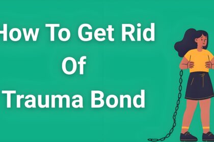 Person breaking free from chains representing how to get rid of trauma bond and overcome psychological addiction to toxic relationships