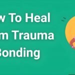 Person breaking free from chains representing trauma bonding healing journey, walking toward sunrise symbolizing hope and recovery