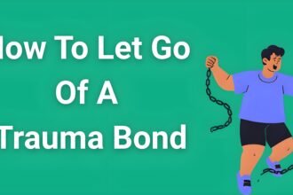 Person breaking free from chains representing how to let go of a trauma bond for emotional freedom and mental health recovery