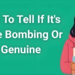 Woman looking confused while receiving excessive texts and gifts, illustrating how to tell if it's love bombing or genuine romantic interest